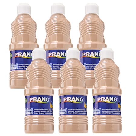 Prang Washable Tempera Paint, Peach, 16 oz, PK6 X10711